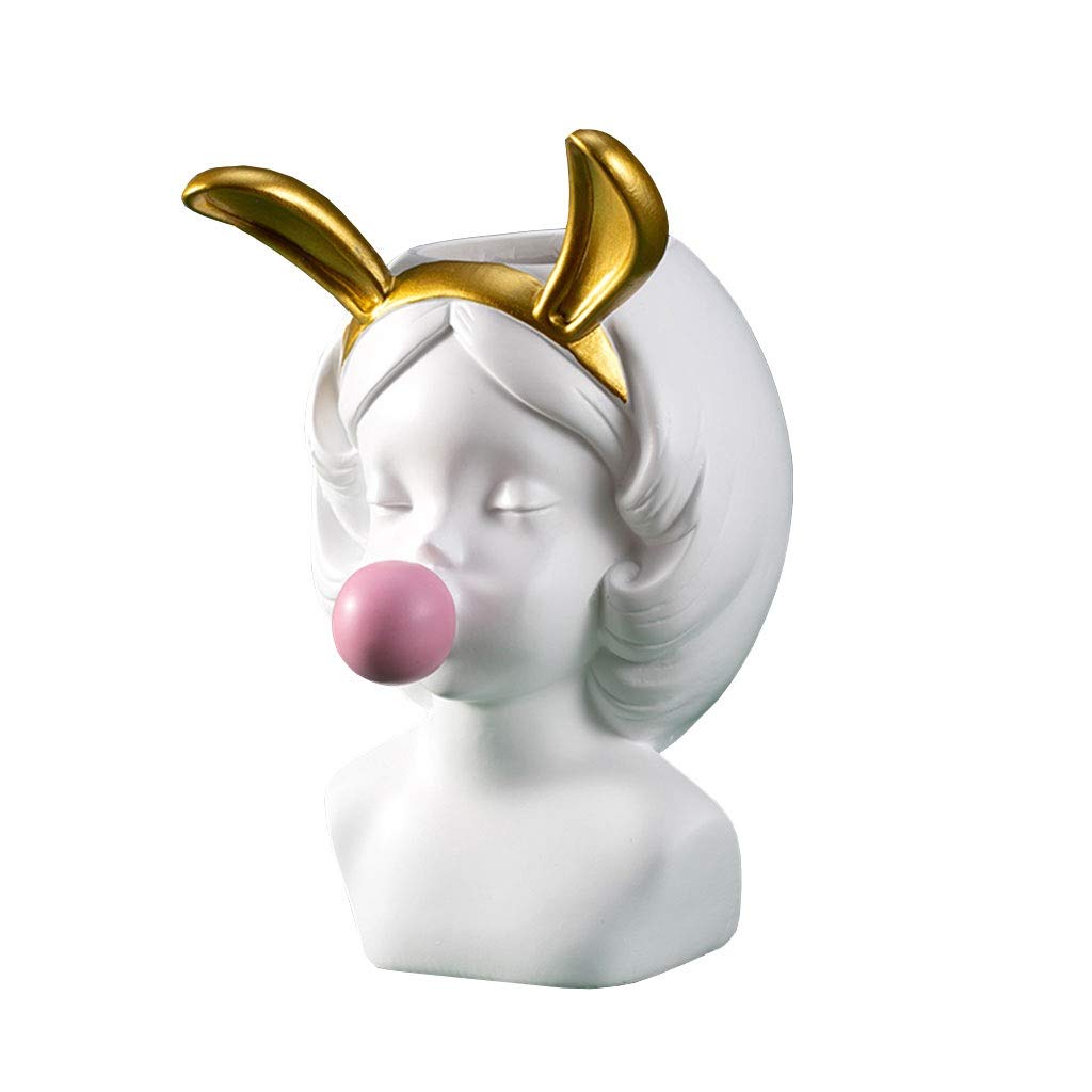 Ashtray No Cover Resin Ashtray Home Coffee Table Office Desk Beautifully Decorated Cat Ears Bunny Ears Girl Ashtray Portable Ashtray