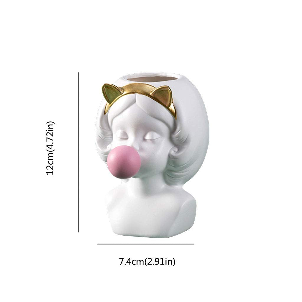 Ashtray No Cover Resin Ashtray Home Coffee Table Office Desk Beautifully Decorated Cat Ears Bunny Ears Girl Ashtray Portable Ashtray