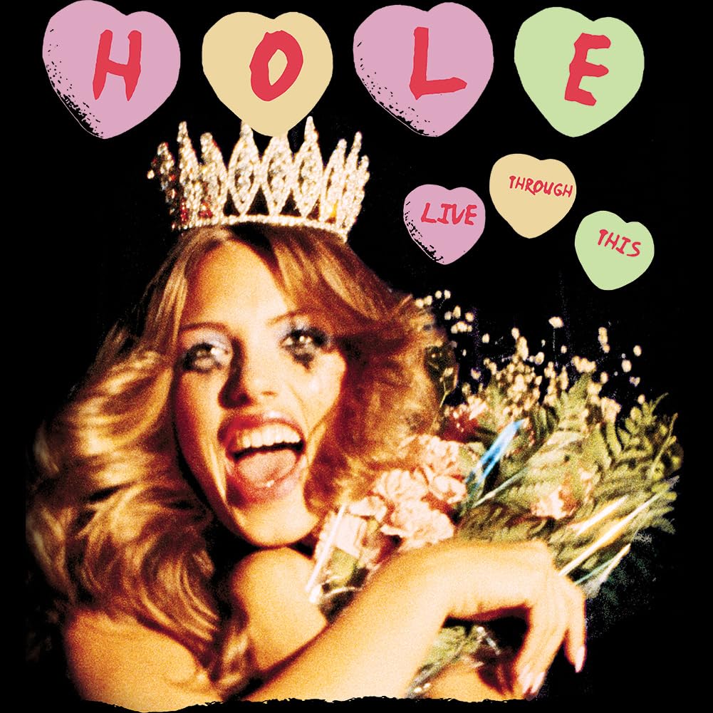Hole Band T Shirt for Men & Women Live Through This Black Short Sleeve Graphic Tee - Rock Music Tshirt