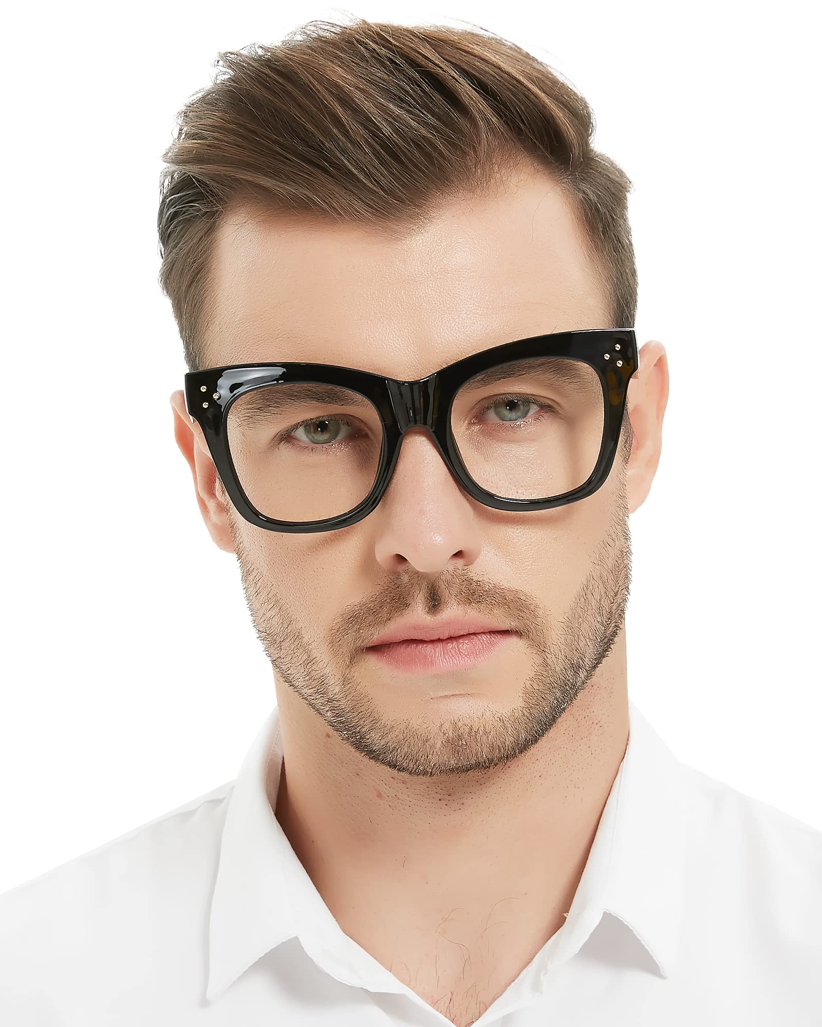 MARE AZZURO Oversized Reading Glasses Men Fashion  1.0 1.25 1.5 1.75 2.0 2.25 2.5 2.75 3.0 3.5 4.0