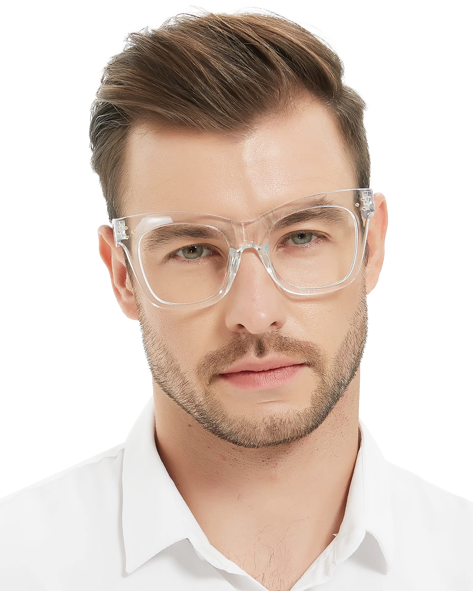 MARE AZZURO Oversized Reading Glasses Men Fashion  1.0 1.25 1.5 1.75 2.0 2.25 2.5 2.75 3.0 3.5 4.0