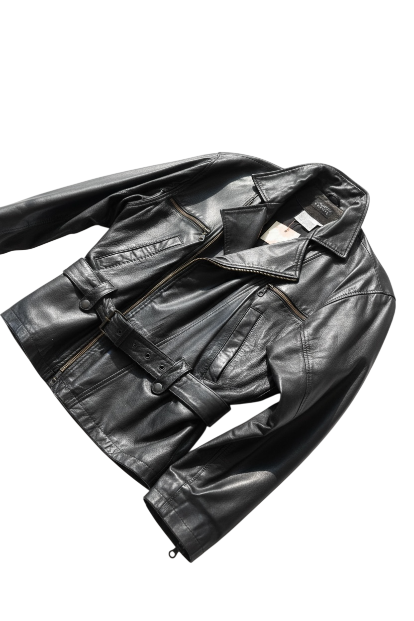 Vintage Motorcycle Leather Jacket Unisex